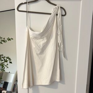 COS Draped White Top